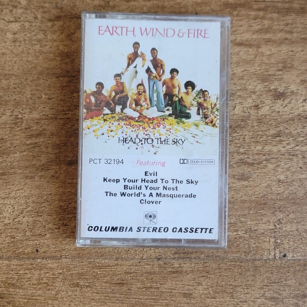 Vtg 1973 Earth, Wind & Fire HEAD TO THE SKY Cassette Tape